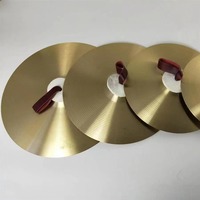 Alloy Marching Ride Cymbals Professional 6-18 inch Sizes for Marching Band Drumline Durable Percussion Instrument