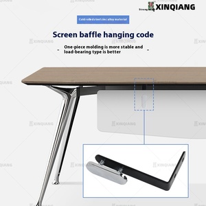 现代风格办公桌挡板屏幕连接器合金挂码入口装饰方便夹式挡板配件 - Product Image 5