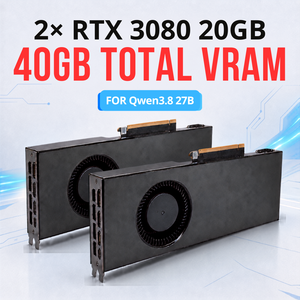 RTX 3080 20GB Ampere สำหรับ Qwen3.8‑27B LLM การอินเฟอร์เรนซ์ การใช้งาน AI แบบท้องถิ่น การเรียนรู้ของเครื่อง การปรับแต่งอย่างละเอียด - Product Image 1