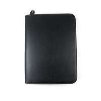 Porte-documents en cuir de luxe pour hommes d'affaires porte-documents en Pu portefeuille avec logo en relief personnalisé porte-documents sac avec cahier