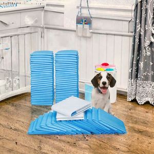 Lot de 100 coussinets absorbants transparents en coton 100 % écologiques, style mignon, anti-fuites, pour l'entraînement d'agilité des animaux de compagnie - Product Image 3