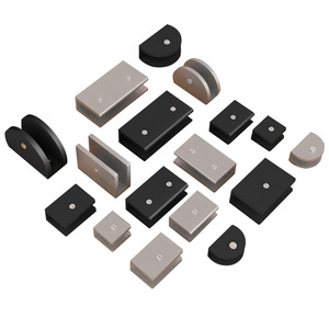 Soporte de Fijación para Vidrio de Aluminio, Color Plata y Negro, para Estantes de Gabinetes de Baño, Accesorio de Ferretería - Product Image 5