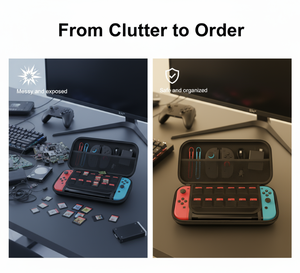 נרתיק משקפי ראייה נייד עמיד למים EVA עם רוכסן קל משקל מעטפת קשיחה למחצה עיצוב קומפקטי משקפי שמש משקפי קריאה - Product Image 6