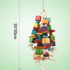 Proveedores de productos para aves, juguetes naturales de pájaros de madera ecológicos, escalera de estaca de pie para loros, juguetes para afilar picos - Product Image 2