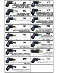 Adaptateur secteur universel pour chargeur d'ordinateur portable 65W 15V-20V avec 17 embouts DC tout neuf pour //// Asus/ OTP - Product Image 2