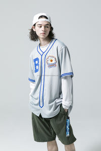 Camiseta Deportiva de Béisbol Personalizada, Talla Grande, Tejido Doble, Transpirable, de Secado Rápido, Uniforme de Softbol Cosido - Product Image 2