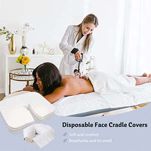 천연 일회용 고품질 부직포 넥 필로우 커버 목 베개 커버 페이스 레스트 커버 - Product Image 3