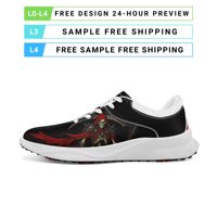 Chaussures de golf en gros, série gothique, impression à la demande, OEM ODM, baskets personnalisées avec nom d'équipe FN062-26006135-6