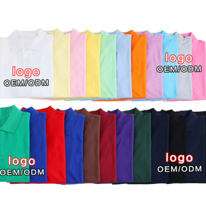 OEM Sales Promotion Custom logo Solid Color Plain Blank Pique Polyester Embroidery Washed Cotton Men's Polo Shirts