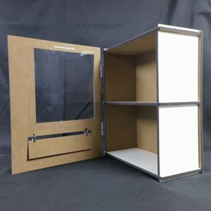 <span class=keywords><strong>Casier</strong></span> de stockage en MDF à double couche avec fenêtre pour Noël - Product Image 3