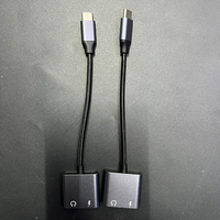Hub USB de haute qualité 2 en 1 USB C vers PD60W + prise casque 3,5 mm et hub d'accueil USB C pour ordinateur portable Macbook