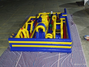 Casa de rebote de la carrera de obstáculos <span class=keywords><strong>inflable</strong></span> Costway con soplador Centro de juegos <span class=keywords><strong>inflable</strong></span> <span class=keywords><strong>Intex</strong></span> para niños al aire libre - Product Image 4