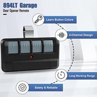 Control remoto para abridor de puerta de garaje 894LT, reemplaza a los modelos 811LM, 892LT, 61LM, con interruptor DIP, 4 botones, control remoto Security+ 2.0