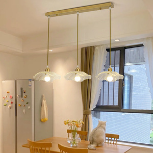 Lámpara Colgante de Diseño Loto, LED E27, Redonda, de Cristal, Estilo Moderno y Minimalista para el Hogar, Color Crema - Product Image 2