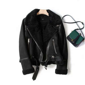 Giacche <span class=keywords><strong>da</strong></span> <span class=keywords><strong>moto</strong></span> <span class=keywords><strong>da</strong></span> <span class=keywords><strong>donna</strong></span> retrò personalizzate eleganti cappotti in camoscio caldo con Design in finta pelle - Product Image 2