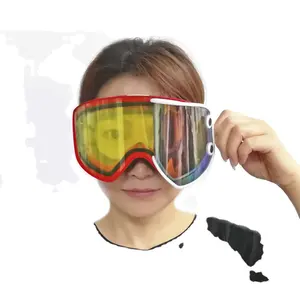 2022最受欢迎的雪地护目镜2合1磁性滑雪眼镜冬季安全防眩光防紫外线滑雪板滑雪穿