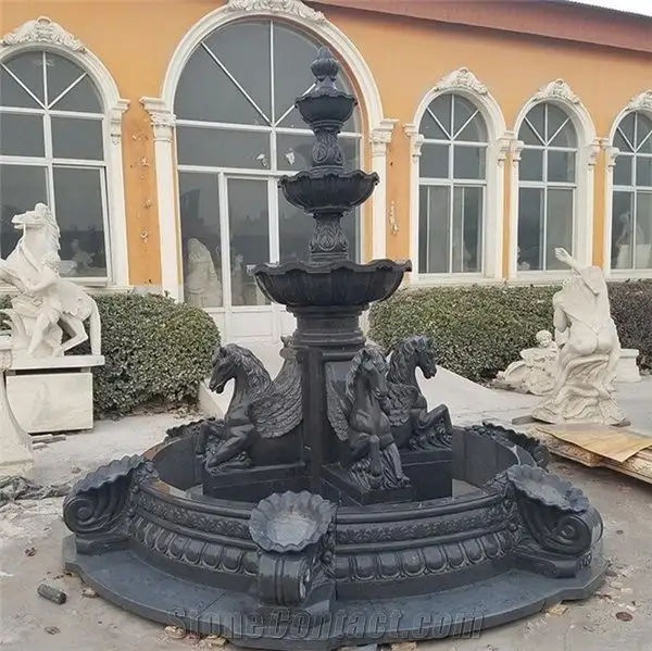 Modern Model Tier Stone Fountain Natural Stone Sculpture Marble Fountain For Park Decoration