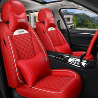 Fundas de cuero para asientos de coche, con tela de malla transpirable, cobertura completa, Universal, conjunto completo para coches, camiones y SUVs