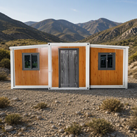 Maison préfabriquée moderne en conteneur extensible de 20, 30 ou 40 pieds, avec 2 ou 3 chambres, salle de bain, galvanisée, mobile et empilable, pour installation sans chantier