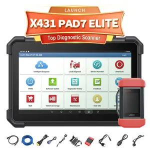 Lancement original x431 pad 7 elite pad7 x 431 x-431 vii machine de diagnostic programme ecu outil de numérisation bidirectionnel scanner de diagnostic