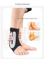 Nouveau type de Velcro fixe n'est pas facile à tomber Support de cheville de compression pour hommes et femmes Protecteurs d'orteils pour chaussures et bottes