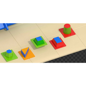 Juego de Parque Infantil Interior de Plástico Colorido con Tobogán y Escalones de Escalada para Jardín de Niños - Product Image 5