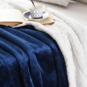 Bán Sỉ Chăn Nhung Lông 100% Polyester Ấm Áp Thoải Mái Sang Trọng Tùy Chỉnh Chăn Lông Cừu <span class=keywords><strong>Sherpa</strong></span> Siêu Mềm Cho Mùa Đông - Product Image 2