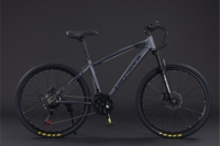Vélo de montagne double frein à disque en acier au carbone 26 pouces 21 vitesses