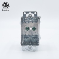 Boîte de jonction électrique rectangulaire en acier galvanisé CETL IP55 pour enceintes de commutateurs métalliques pour l'électronique et les instruments