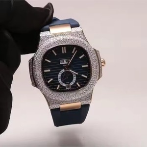 Relojes de diamantes Moissanite de lujo para mujer, ajuste fácil con cubierta de cara brillante y pantalla de hora, estilo de oficina diario, aspecto atractivo - Product Image 1