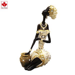 Sculptures en résine de femmes africaines de style <span class=keywords><strong>moderne</strong></span> pour le salon et la décoration de la maison - Product Image 6