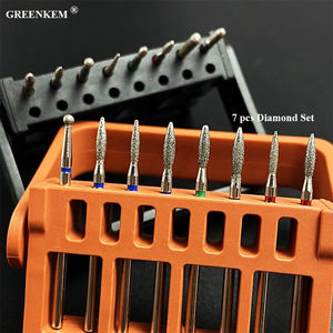 7 pièces ensemble diamant fraises manucure silicone céramique <span class=keywords><strong>pierre</strong></span> électrique fraise pédicure manucure Machine ongles forets ensemble - Product Image 3