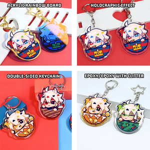 Llaveros Personalizados con Cordón para Mochilas, Colgantes de Ídolos KPOP, Llavero Creativo con Cordón Largo, Colgante de Acrílico - Product Image 4