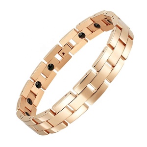 Pulsera Magnética de Acero Inoxidable con Baño al Vacío, Anti-Radiación, Anti-Fatiga, con Piedra Negra, de Moda y Alta Venta - Product Image 4