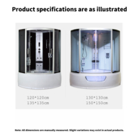 Système de douche vapeur et sauna sec 2-en-1 de luxe YEETE - Cabine en verre trempé de qualité commerciale de 10 mm avec générateur de vapeur de 4,5 kW