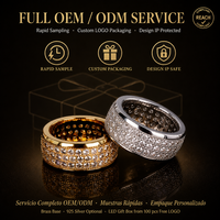 Bague Hip Hop Tendance en Laiton, Bijoux en Laiton, Bague Iced Out 5A CZ, Bagues de Luxe Personnalisées en Moissanite et Diamant pour Hommes et Femmes