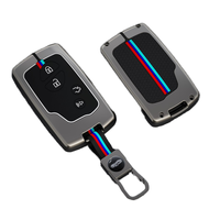 Pour Lexus Compatible en alliage de Zinc Silicone étui à clés de voiture paquet complet Smart métal télécommande coque de protection porte-clés accessoire