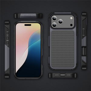Custodia Protettiva 2-in-1 in TPU+PC Anti-Impronta e Anti-Caduta per <span class=keywords><strong>iPhone</strong></span> 17 Air, 17, 16, 15, 14, <span class=keywords><strong>13</strong></span>, 12 <span class=keywords><strong>Pro</strong></span> <span class=keywords><strong>Max</strong></span> - Bestseller - Product Image 6