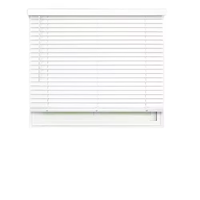 Ventes directes d'usine de rideaux de fenêtre en PVC sans fil 2 ''stores en faux bois