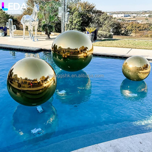 LEDA Events Decoration Wholesale Customized Gold Inflatable Round Large Mirror <b>Balloon</b> for Wedding - Product Image 4