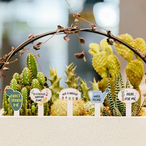 Étiquettes décoratives sur mesure en bois pour <span class=keywords><strong>plantes</strong></span>, imperméables et durables pour <span class=keywords><strong>identifier</strong></span> les <span class=keywords><strong>plantes</strong></span>, les fleurs, les décorations de jardin modernes, vente en gros - Product Image 1
