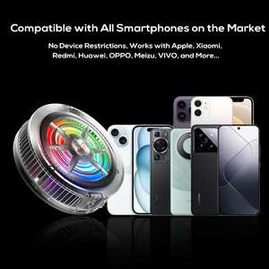 Refrigerador de teléfono Sarafox, ventilador de refrigeración de semiconductores, radiador de teléfono, frío, LED colorido, bajo ruido para <span class=keywords><strong>Xiaomi</strong></span> Razer Blackshark - Product Image 6