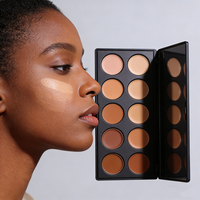 Palette de correcteur crème à couvrance totale 10 couleurs, maquillage minéral longue durée, palette de correcteur imperméable