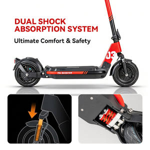 Trottinette électrique haut de gamme 500W avec batterie lithium 48V 15AH et double suspension pour adolescents - Product Image 5