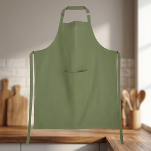 Customized Reusable Eco-Friendly Durable <b>Kitchen</b> <b>Aprons</b> Wholesale Printed Cotton Linen <b>Apron</b> Home Industrial Work Suit Use - Product Image 1
