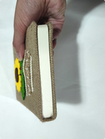 Fabricant de cahiers de notes à couverture rigide en tissu de lin carnet de notes personnalisé avec logo pour étudiant