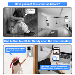 Tuya Wifi 7 inch màn hình cảm ứng chuông cửa, 1080P HD, IP65 không ướt, hình ảnh liên lạc + RFID điều khiển video cửa điện thoại - Product Image 2