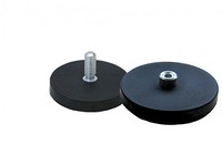 Véhicule personnalisé Rock Light Gopro Magnetic Mount Néodyme Caoutchouc Enduit Pot Aimant Monopole Pot Aimant Néodyme Monopole