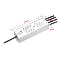 Alimentation LED dimmable UL/CUL 180W à 3 sorties 0-10V/1-10V/10V PWM/Potentiomètre pour bande LED 110-277V AC-DC 12V IP67
