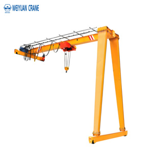 رافعة جسرية نصف بوابية من نوع BMH مثبتة على سكة حديدية بقدرة رفع 5 طن و10 طن و16 طن مع رافعة كهربائية - Product Image 6